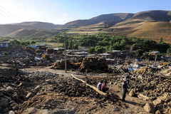 زلزله‌زدگان روستای باجه باج ورزقان - آذربایجان شرقی